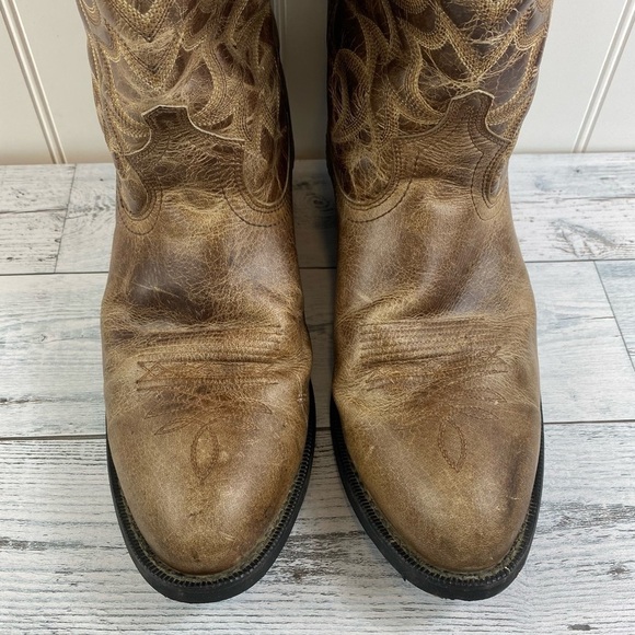 Laredo Men's (68384) 12" All Leather 2” Heel Classic Cowboy Western Boot 11.5EW - Picture 9 of 15